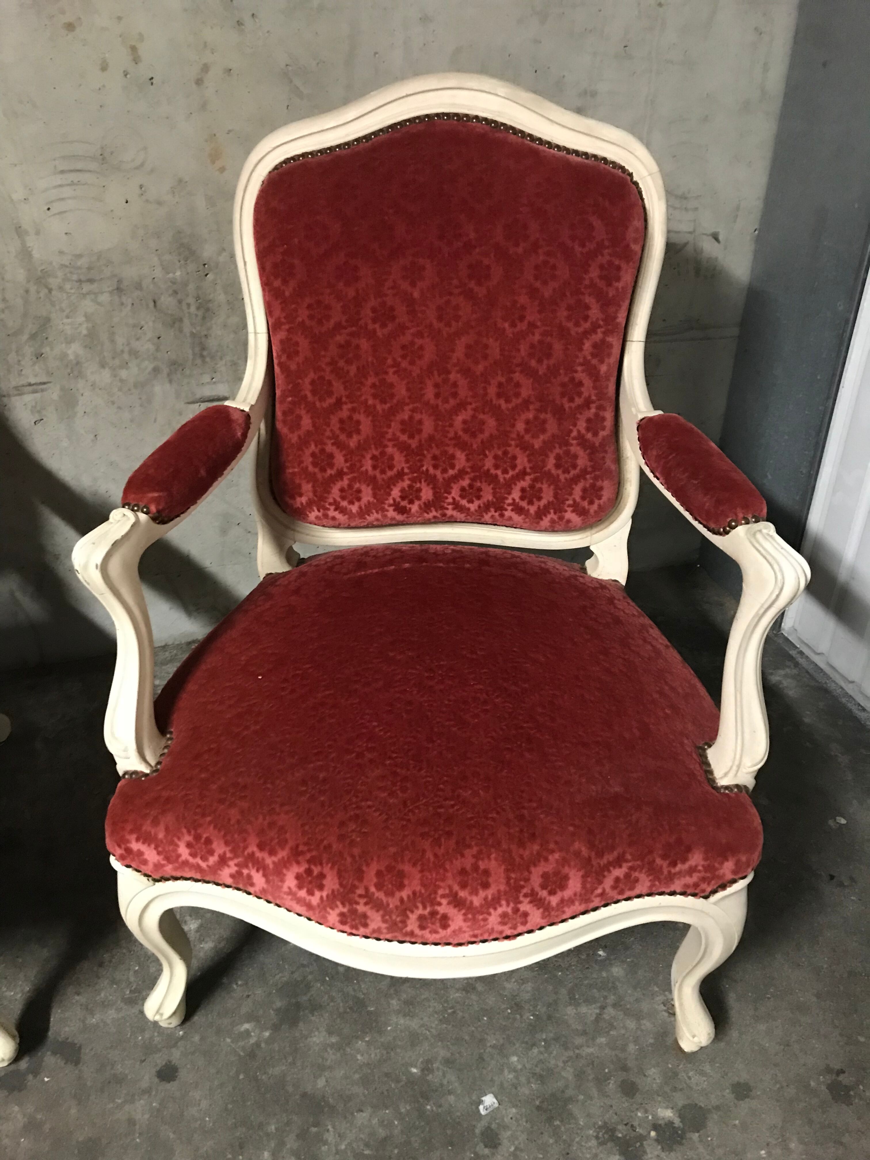Sofa and chair Louis XV