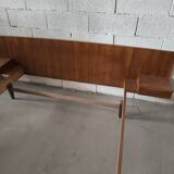 Lit scandinave en teck vintage