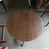 Guéridon table console bois pieds tripode bois dp 052307