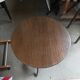 Pedestal table console wood legs tripod wood dp 052307