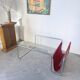Table basse moderniste Bauhaus en acier tubulaire