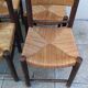 8 vintage straw chairs from the 1950s.
