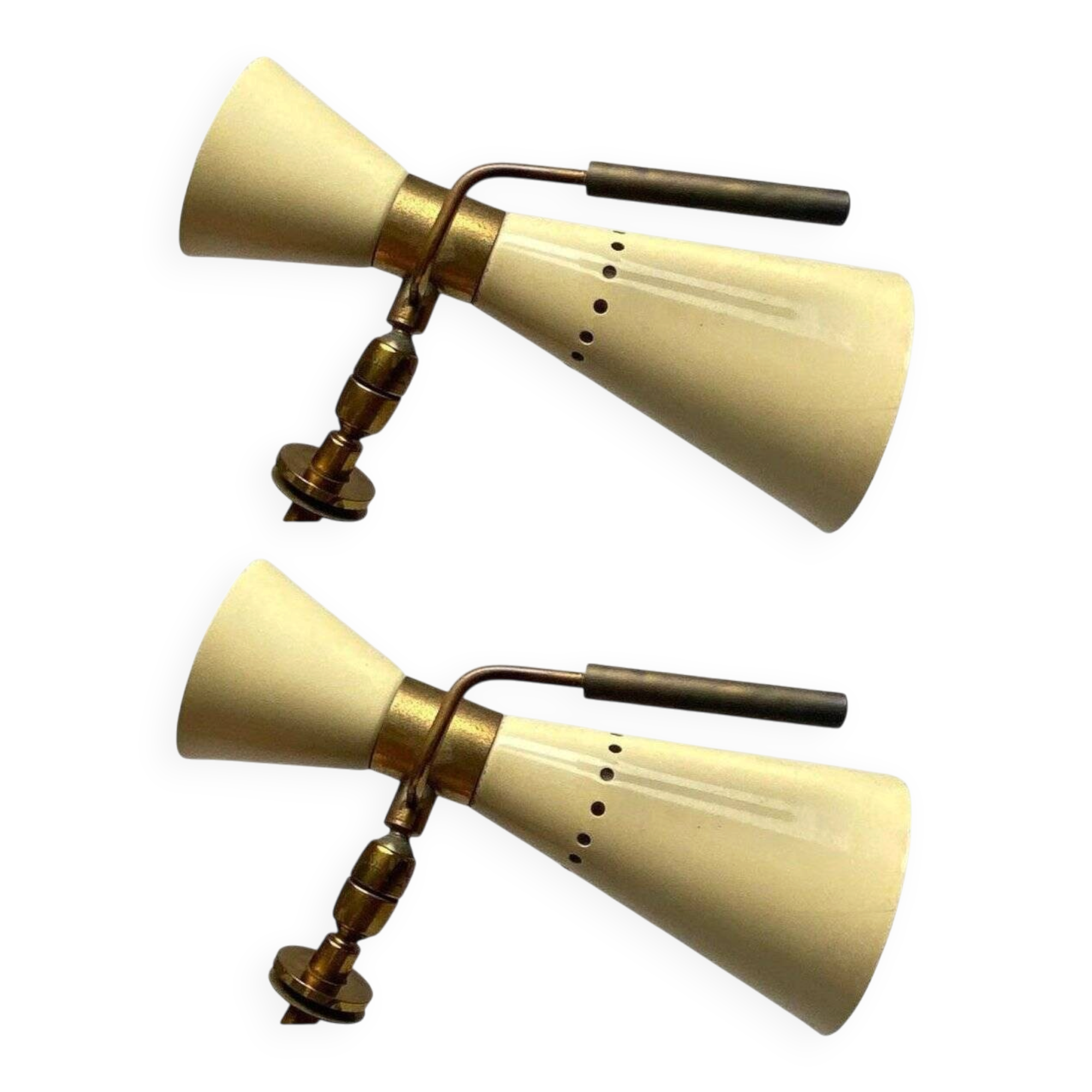 Italian Articulating Sconces, 1950s, Set of 2