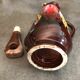 Ceramic bottle of vallauris polychrome enamel 25 cm