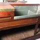 Oak counter bar and its back bistro glass bar 1900s/1930s