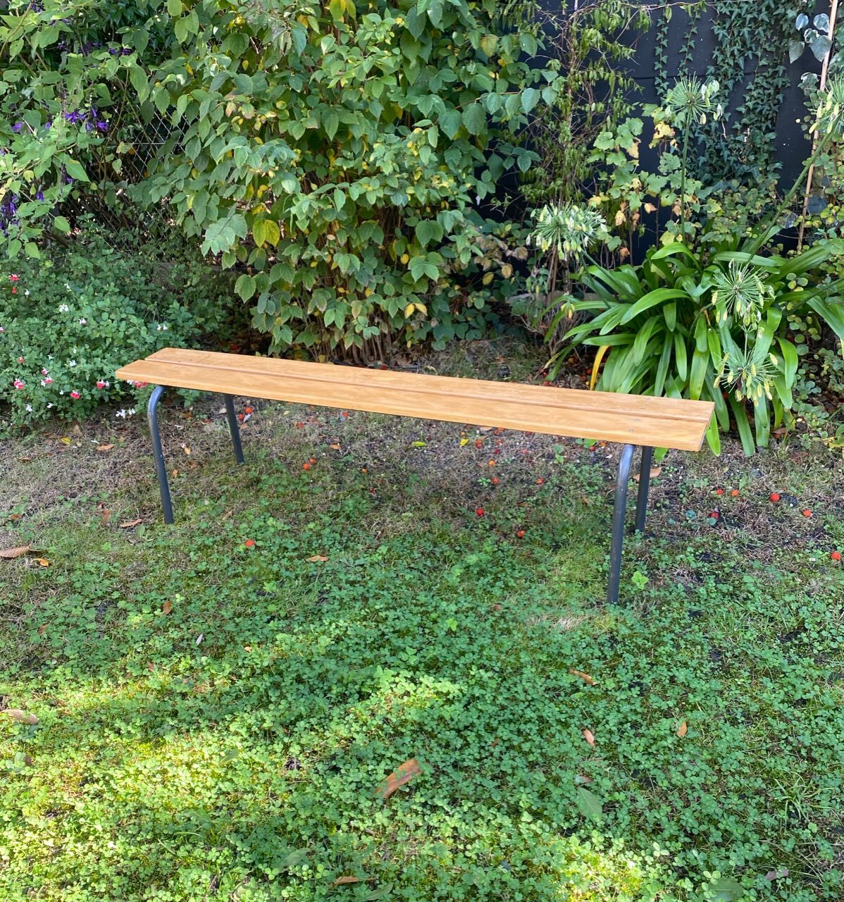Vintage school bench