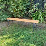 Vintage school bench