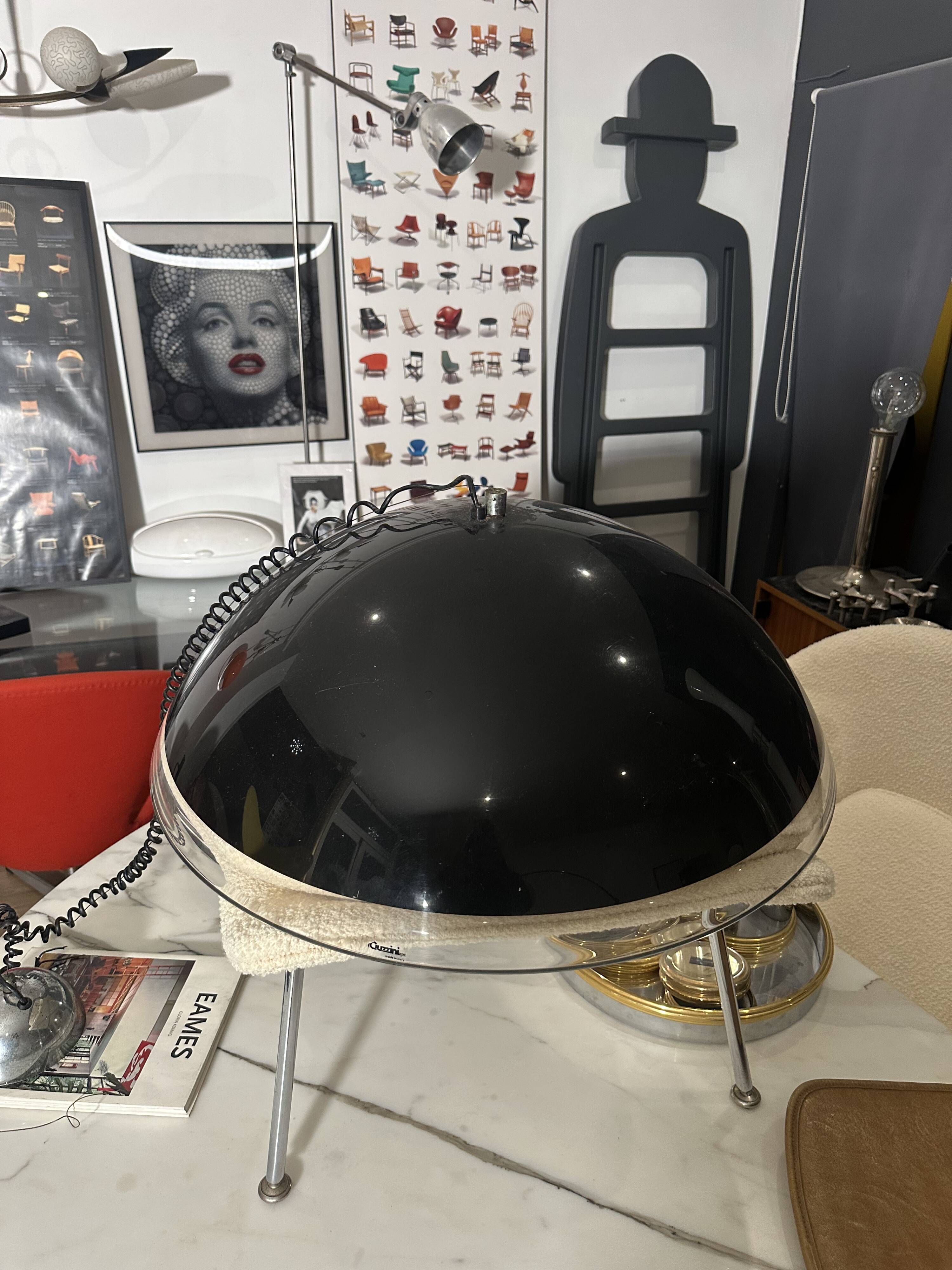 Large Guzzini pendant light from the 70s (65cm in diameter)