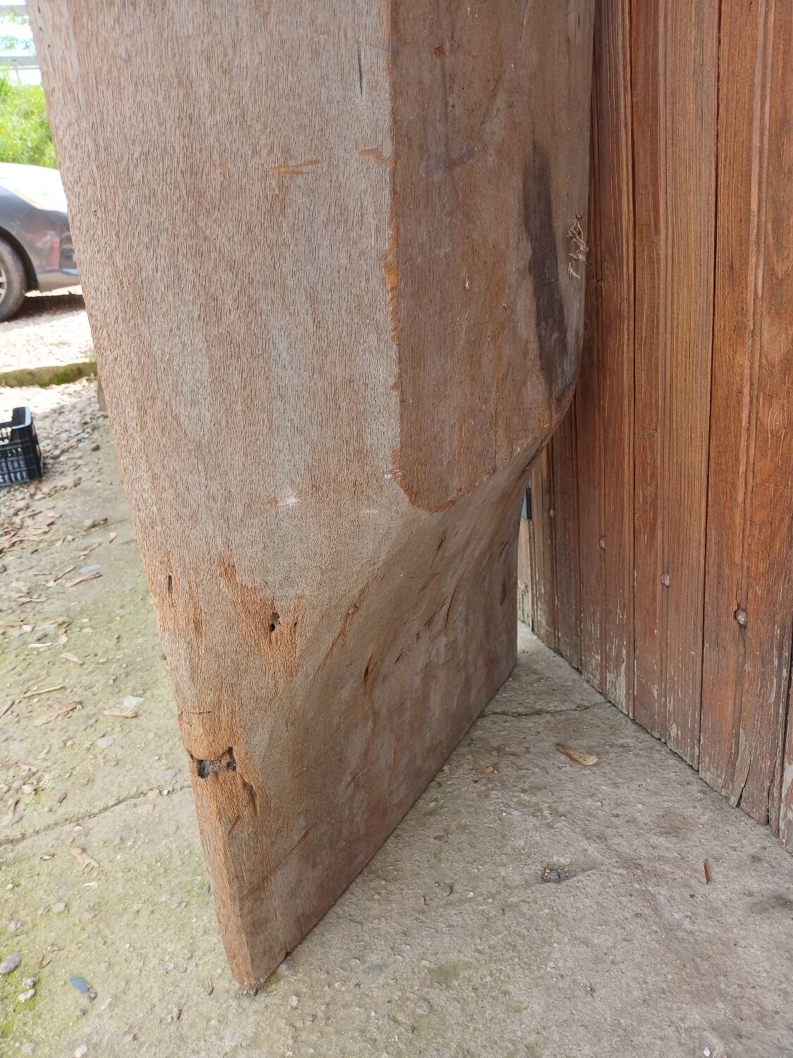 Old wooden trough / drinking trough