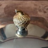 Vintage metal butter dish