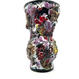 Vintage vase Vallauris volcano lava