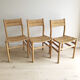 3 Pierre Gautier-Delaye chairs. Vergnères 1960s edition