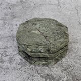 Set of 4 - Angelo Indian Green Chunky Octagonal Marble Coasters