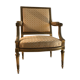 Louis XVI armchair in gilded wood carved and molded