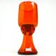 Modernism vase, orange glass, designed by J. Słuczan-Orkusz, Poland, 1970s