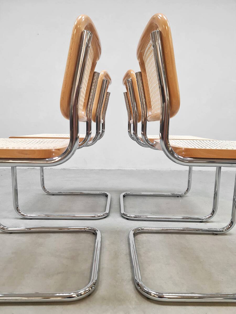Cesca chairs by Marcel Breuer for Thonet, Italy 1980