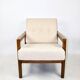 Fauteuil vintage en boucle beige, 1970