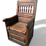 Fauteuil coffre, XVIIIè siècle
