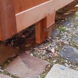 Brutalist oak sideboard year 40