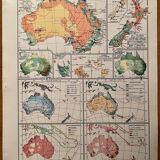 Old map of Australia from 1951