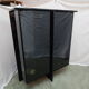 Vitrine laqué noir design Behr années 80