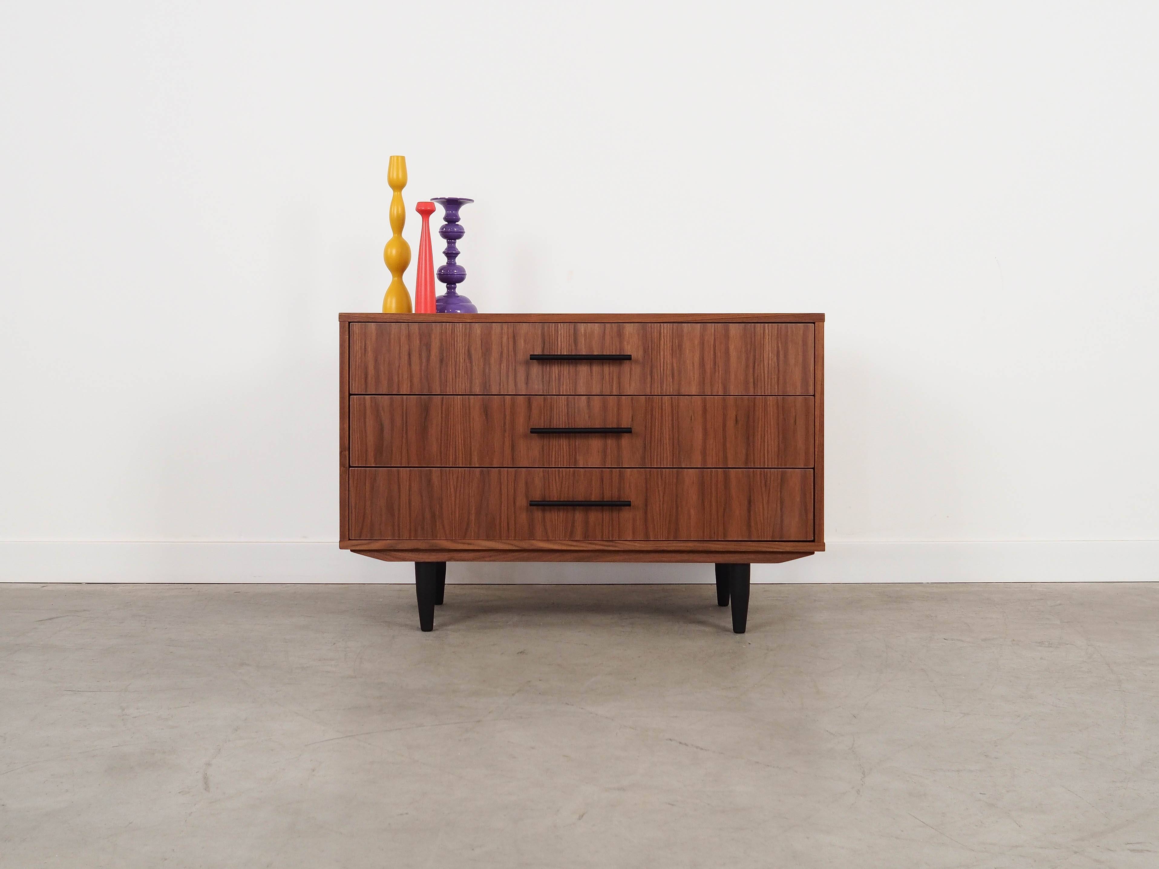 Walnut chest of drawers, Scandinavian design