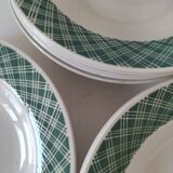 Set of 9 earthenware soup plates – Saint-Amand, decor no. 207 (1941)