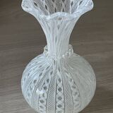 Murano filigree vase