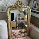 Louis philippe mirror with pediment, 84x53 cm