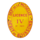 Enameled plaque License IV department of Moselle