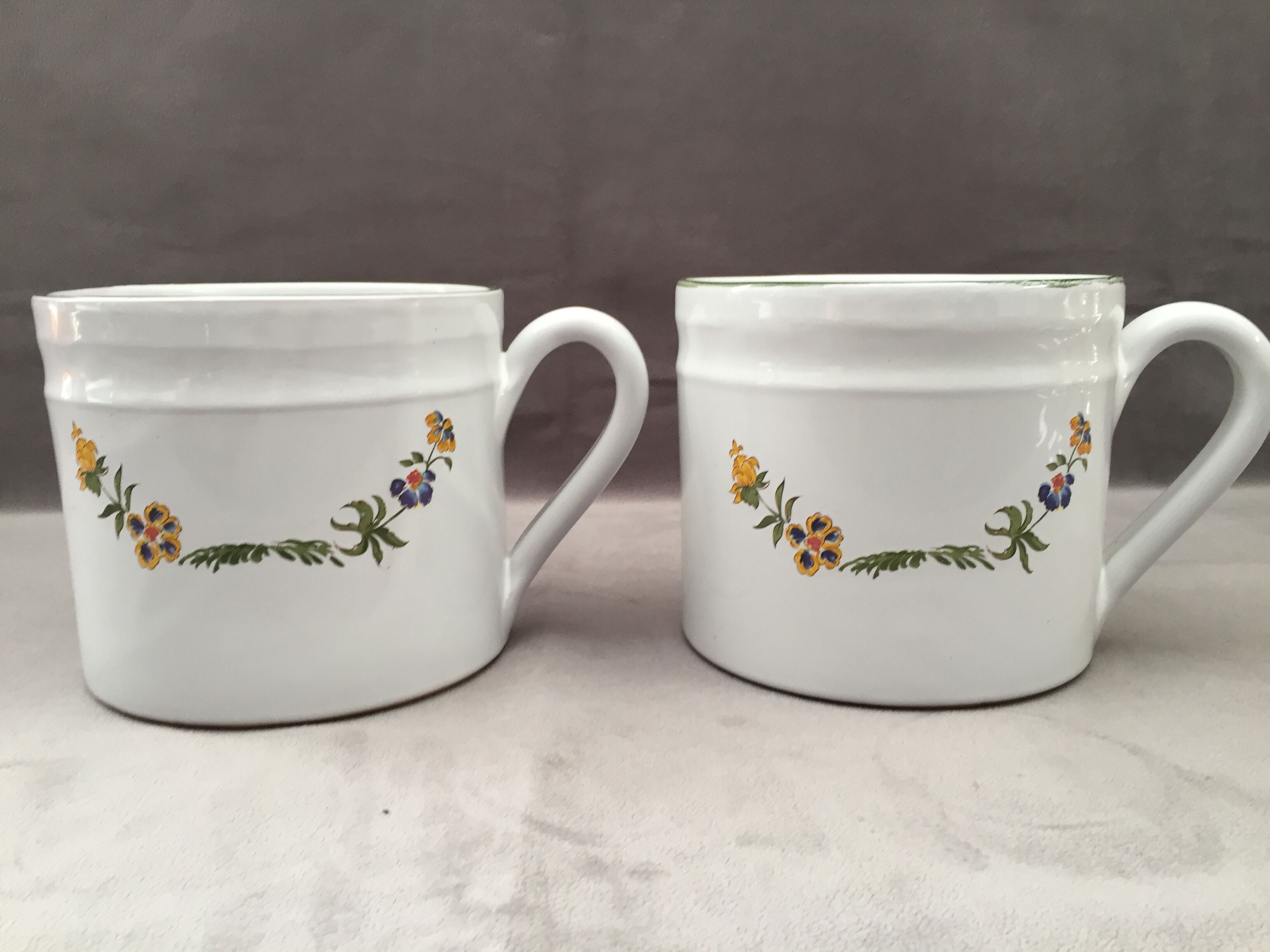 Two ceramic mug pot covers mugs mugs vases