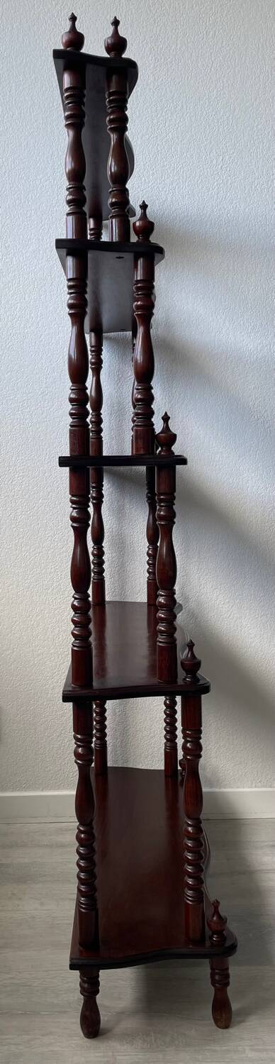 Library - turned wooden shelf