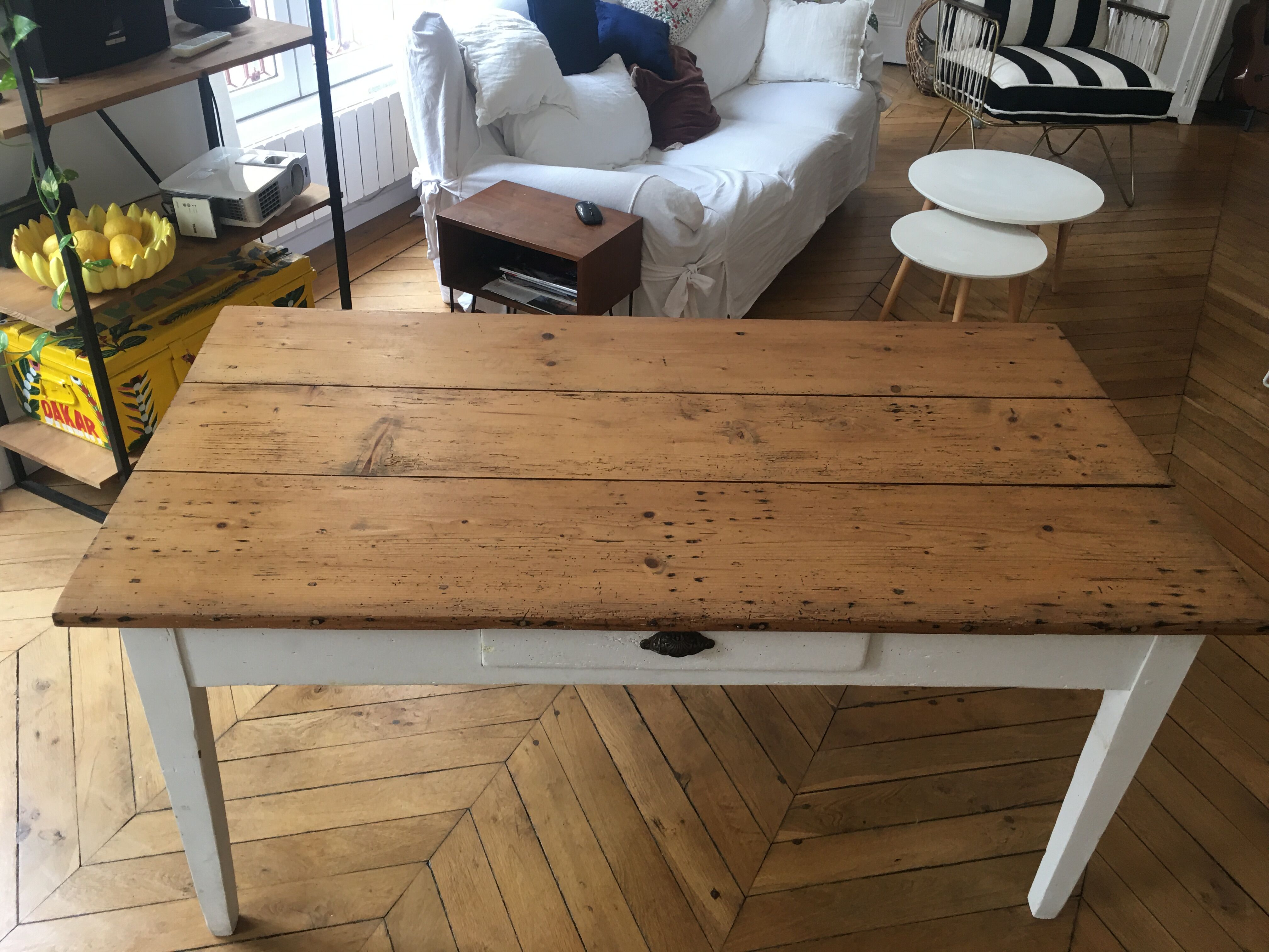 Light wooden kitchen table