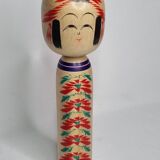 Traditional Japanese Kokeshi doll signed and numbered, 31 cm, dated 1964