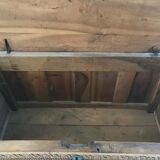 Antique Carved wooden chest with plant motif Renaissance period