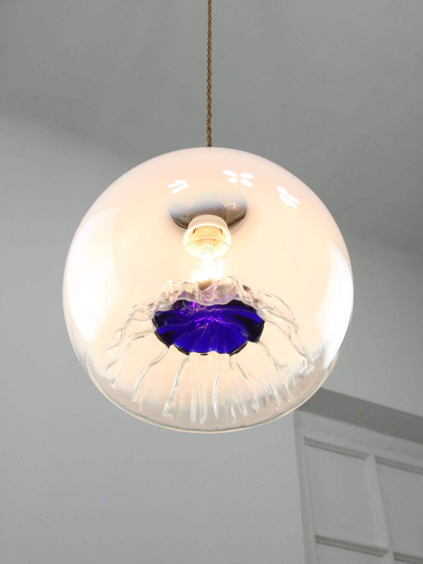 Mid-Century Murano Glass Pendant from Mazzega, 60s