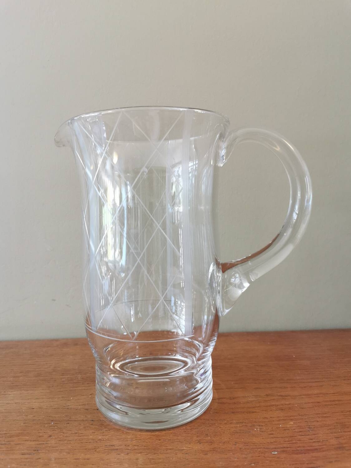 Vintage crystal orangeade set