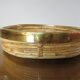 Round basket rattan and brass 60s 70s