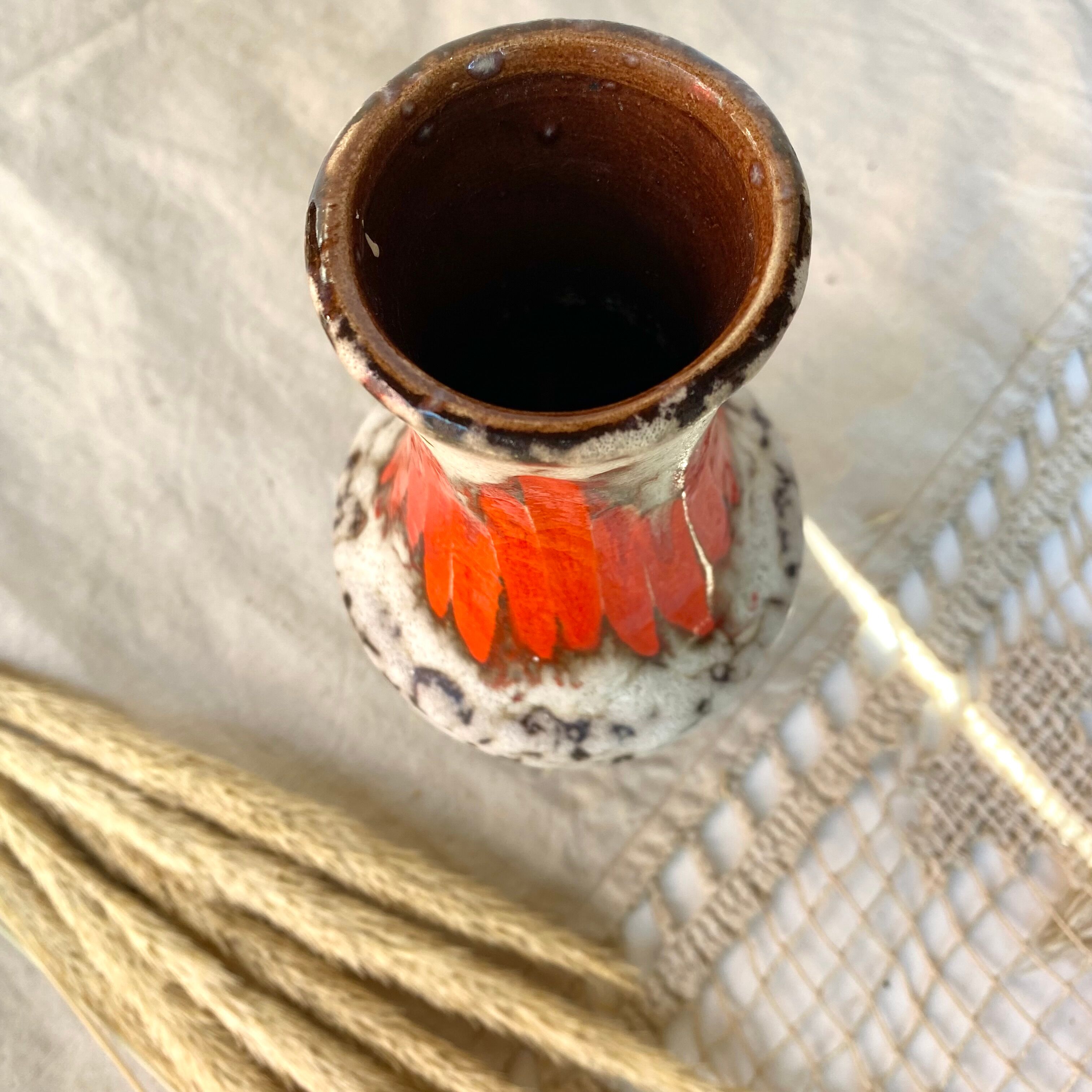 Vintage Schleurih ceramik Fat Lava vase