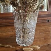 Vase en cristal taillé style Saint-Louis