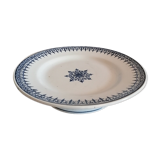 Piedouche cake dish, Saint Amand primax model, blue