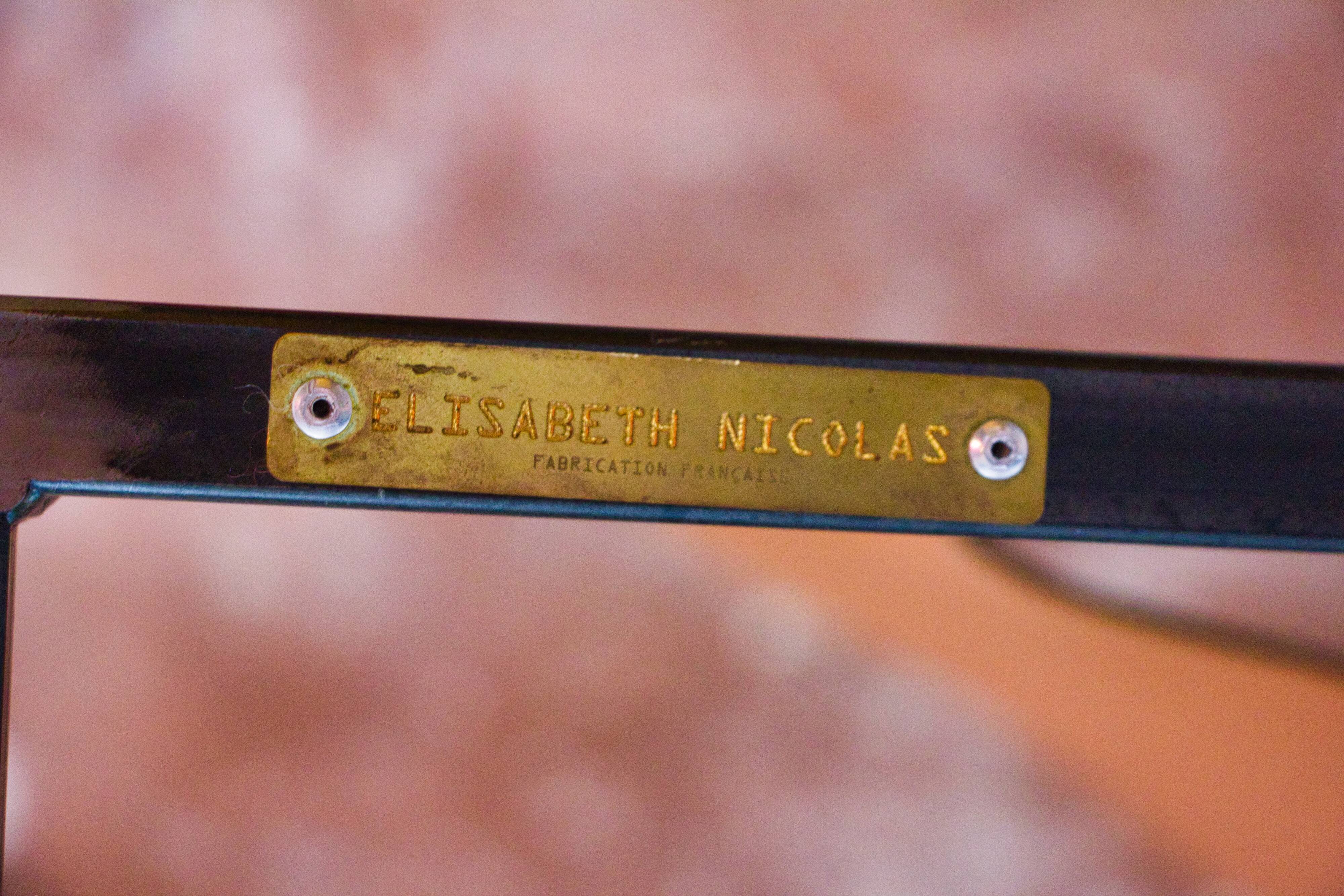 Burgundy leather armchair metal style indus contemporary design