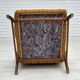 1960s, Danish armchair, furniture wool fabric, teak wood, oak wood.