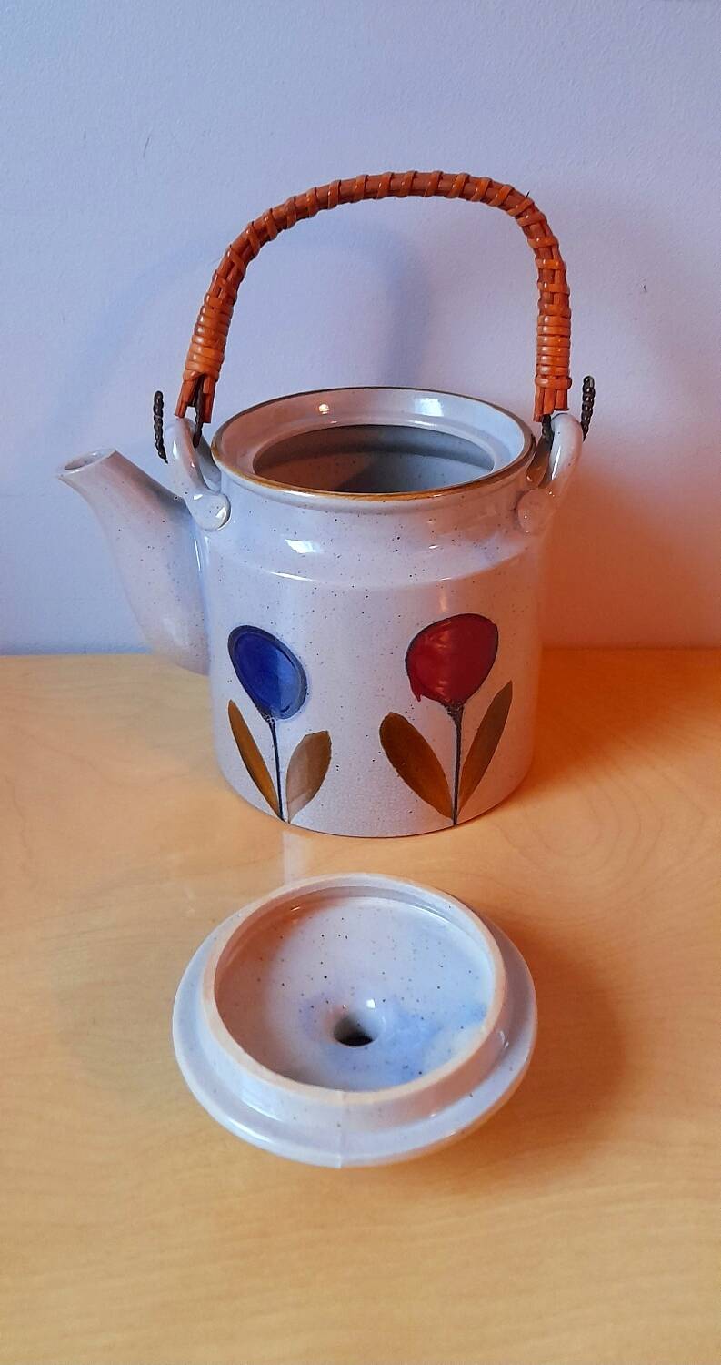 Vintage stoneware teapot
