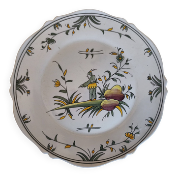 Decorative plate jester signed Emile Tessier