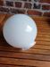 Abat jour ancien globe en verre opaline