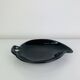 Black ceramic catchall, organic shape, vintage.