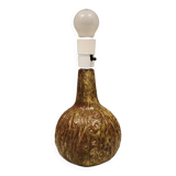 Table lamp with organic seed pod-like abstract patterns by Jørgen Mogensen Denmark