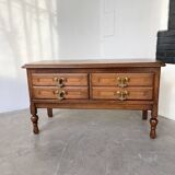 Guillerme and Chambron oak chest of drawers