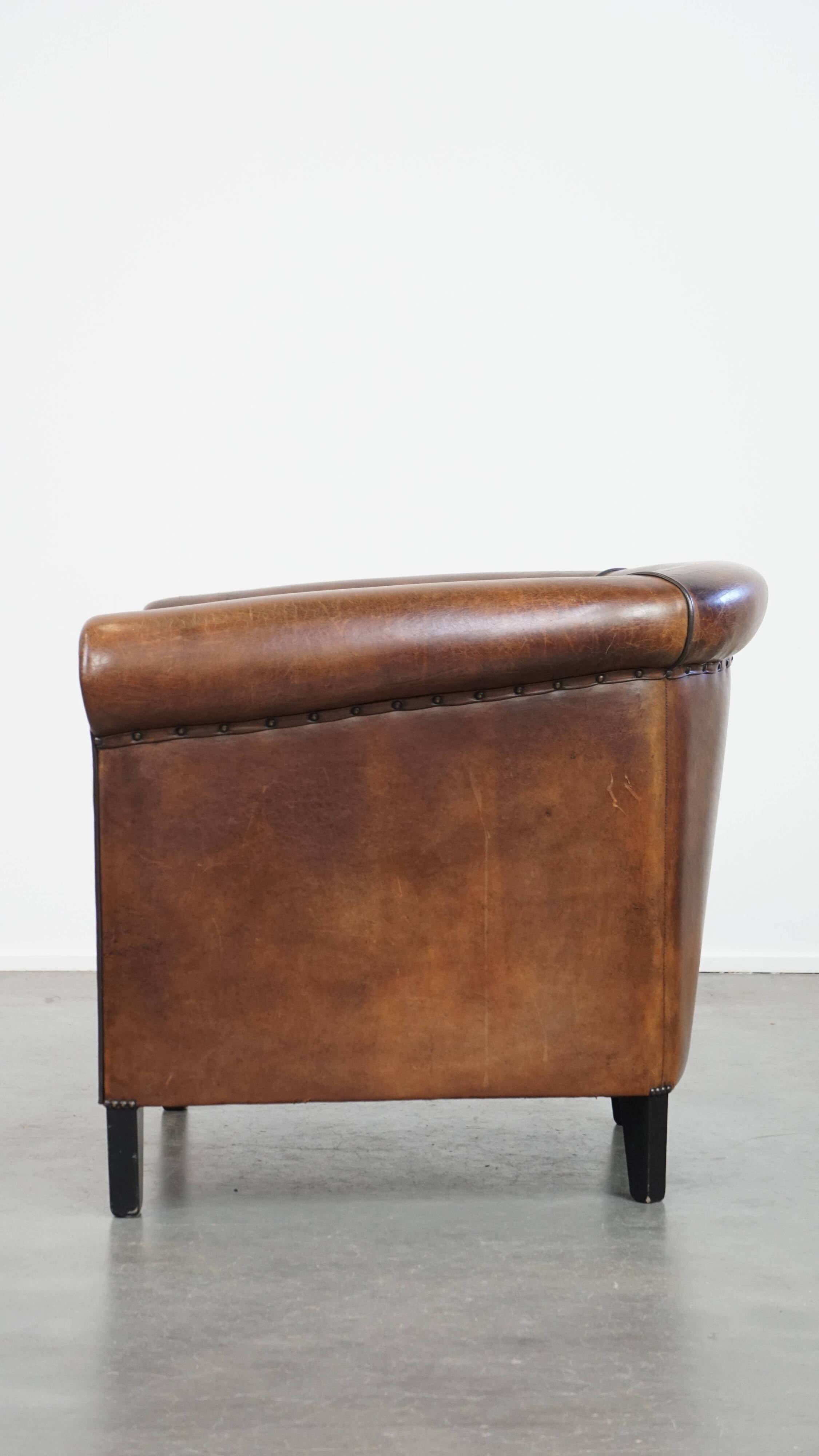 Sheepskin Leather Club Chair